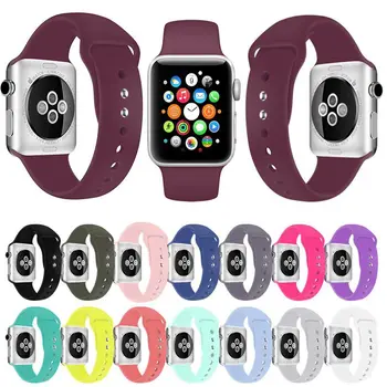 

Silicone Strap For Apple Watch 5 band 44mm 40mm iWatch band 42mm 38mm watchband belt bracelet Apple watch 4/3/2/1 40 44 42 38 mm