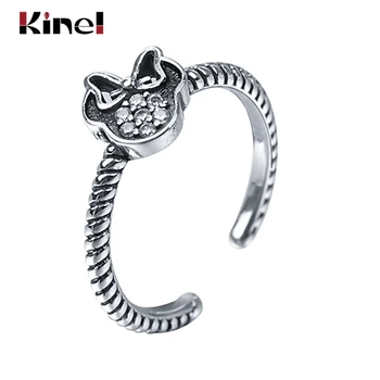 

Kinel S925 Sterling SilverFashion minimalist micro-encrusted ring Hot Sale 925 Sterling Silver Zirconia Crystal Finger