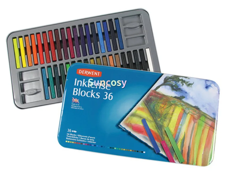 Derwent Inktense Blocchi Colore XL 12 Pezzi - Acquerello E Inchiostro Per Artisti - Foto 8