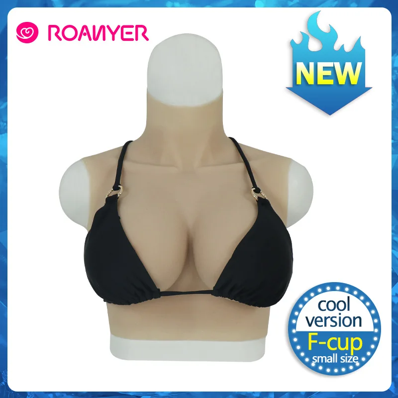 

Roanyer Summer silicone F Cup Realistic Fake Boobs Artificial Silicone Breast Form for Crossdresser Cosplay Shemale Transvestism