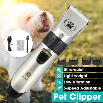 

Electrical Pet Clipper Professional Grooming Kit Rechargeable Pet Cat Dog Hair Trimmer Shaver Set Animals Hair Cutting Machine