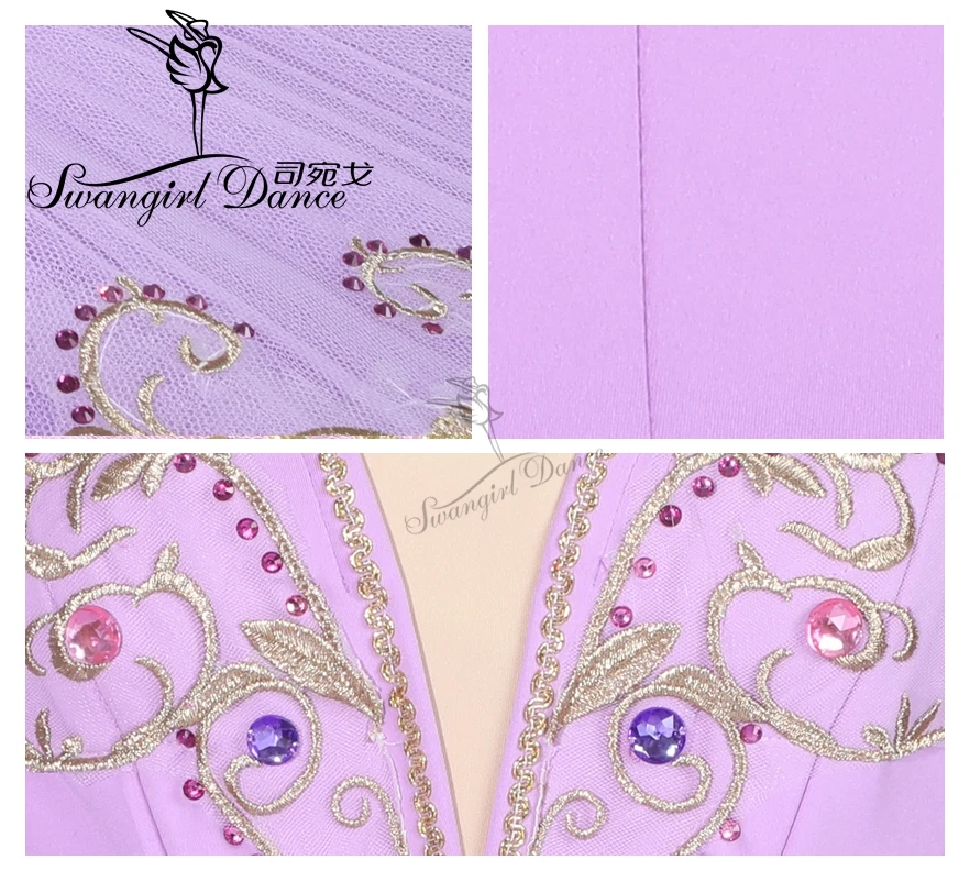 women lilac fairy professional ballet tutu ballerina pancake platter classical performance ballet stage costume tutu BT9288