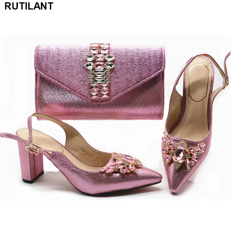 

Fashion Italian Shoes with Matching Bags for Wedding Italy Italian Ladies Shoes and Bags To Match Set Bag and Shoes Set Italy