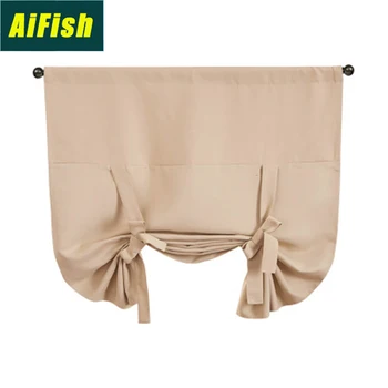 

Monochromatic Blackout Roman Blinds For Balcony Decorative Short Curtains For Kitchens DL010-4