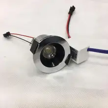 5 шт./лот мини-светильник под 45 мм шкаф Точечный светильник 1 Вт потолочный встраиваемый светильник AC85-265V светильник с регулируемой яркостью