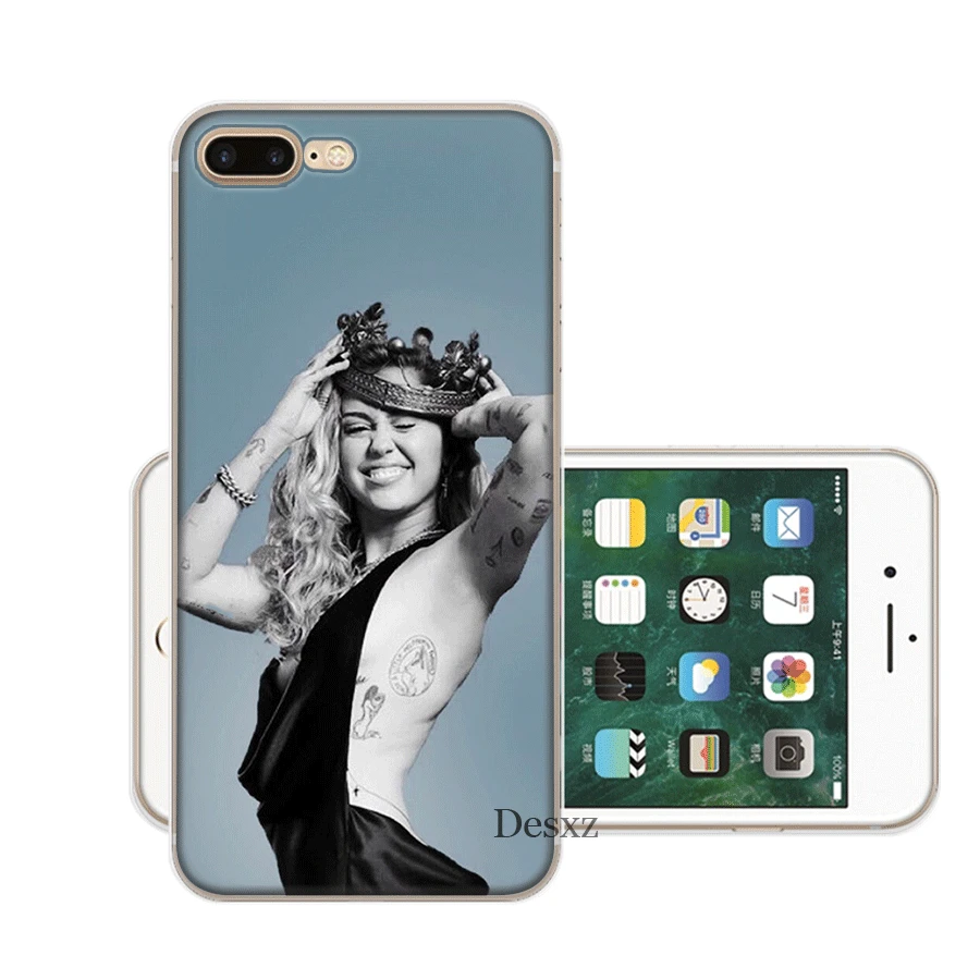 Чехол для мобильного телефона tpu для iPhone 11 Pro X XS Max iPhone XR 6 6S 7 8 Plus 5 5S SE чехол Miley Cyrus - Цвет: 9
