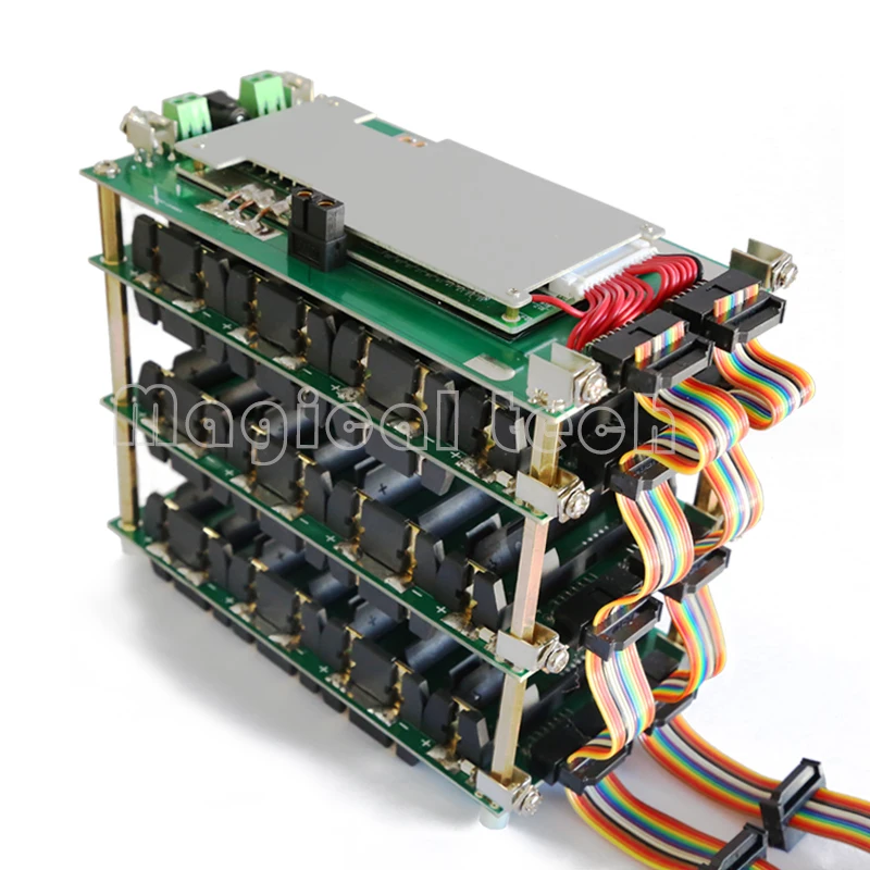 48V Power Wall 18650 Battery Holder 48v Battery Pack Lithium Balancer PCB 13s 14s 20A 45A
