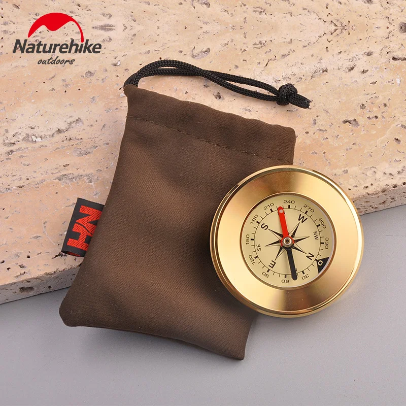 NatureHike Мини Военная походная линза Лупа с компасом золото дикий выживания навигация фосфоресцирующий высокое качество