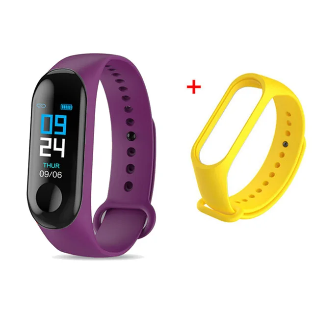 Fitness Wristwatch M3 Color Screen Smart Sport Bracelet Activity Running Tracker Heart Rate For Children Men Women Watch Hours 