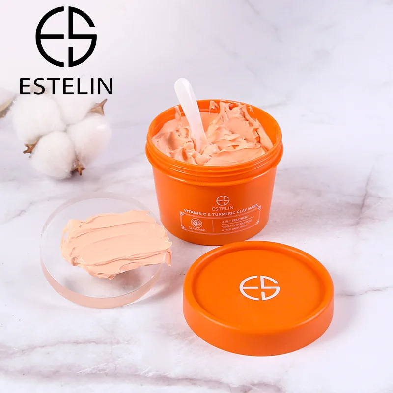 100g Vitamin C Turmeric Mud Mask Moisturizing Exfoliating Clay Deep Cleansing Blackhead Removal |