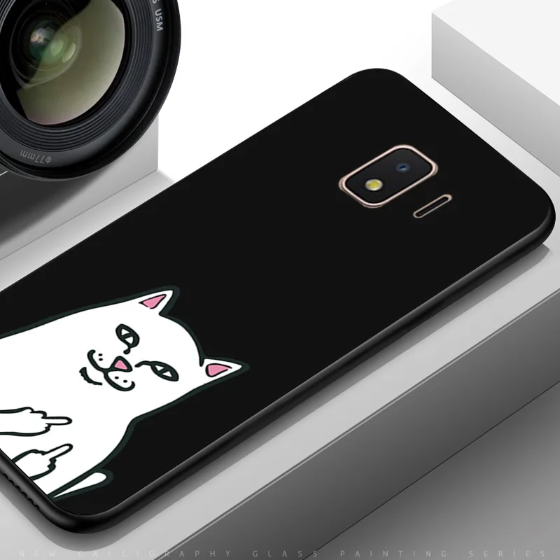 TPUBLK508 Для samsung Galaxy J4 Core чехол черный TPU чехол для телефона samsung J2 Core J260F Universe узор Fundas для samsung J2 J4 Core - Цвет: TPUBLK508