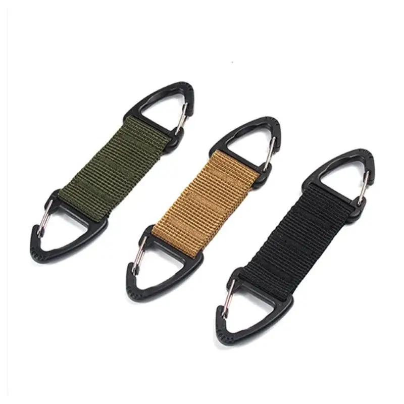 

Carabiner Tactical Outdoor Camping Nylon Multi Function Multi Tool Locking Carabiners Climbing EDC Keychain Key Ring