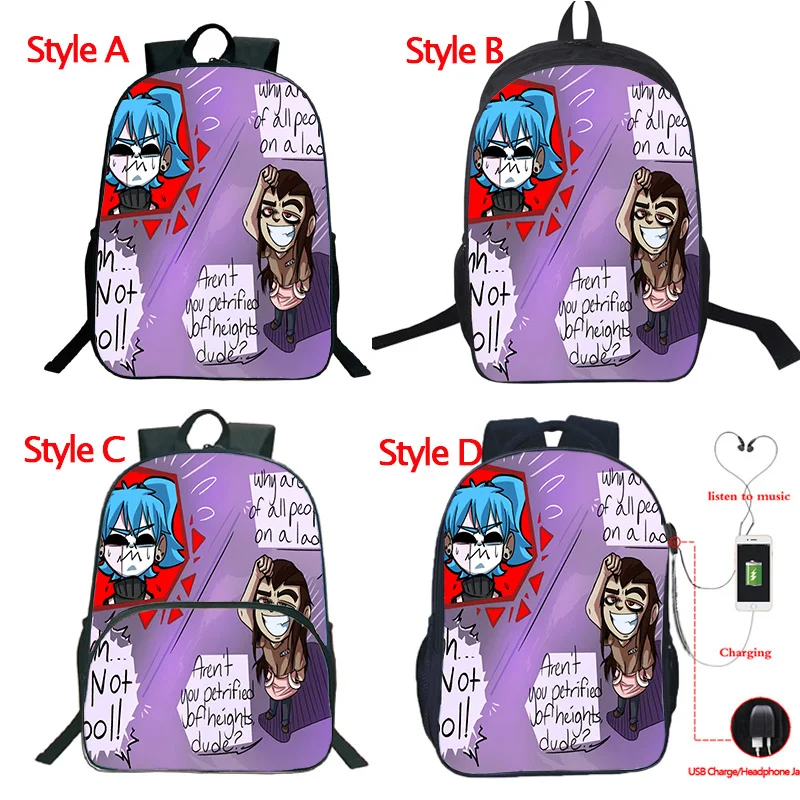 20 Красивый рюкзак Sally Face, рюкзак с USB зарядкой, большой емкости, рюкзак для школы, рюкзак для путешествий, рюкзак на плечо - Цвет: 20