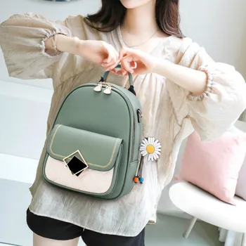 

Women Backpack 2020New Fashion Korean Bag retro small round shoulder bag