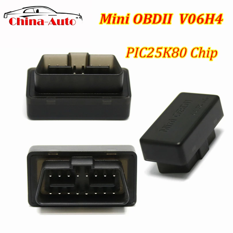Мини ELM327 V06H4 PIC25K80 чип мини OBDII ELM 327 Bluetooth V1.5 Поддержка для Android/Windows OBD2 диагностический сканер инструмент