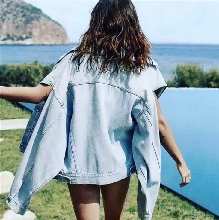 low cost DEAT 2020 autumn and winter turn-down collar lantern sleeves single breasted two ways wearing vinta