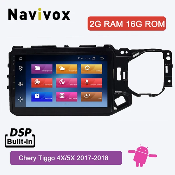 Navivox 10 дюймов Android 8,1 для Chery Tiggo 4X/5X2017 rom 16 ГБ Автомобильный gps плеер радио Поддержка TPMS SWC - Цвет: 2G RAM 16GROM