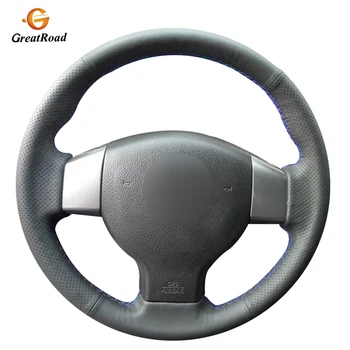 

Hand-stitched Black PU Artificial Leather Car Steering Wheel Covers for Nissan Tiida 2004-2010 Sylphy 2006-2011 Versa 2007-2011