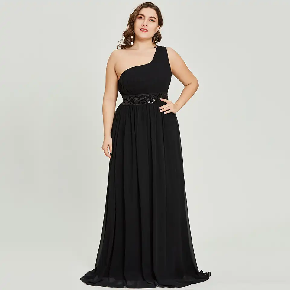 vestido preto longo para festa de casamento