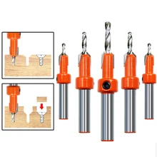 

Woodworking Countersink Drill Taper Hole Drill Drill Bit 8mm Shank Woodworking Countersink Router Bit Set Demolition Tools