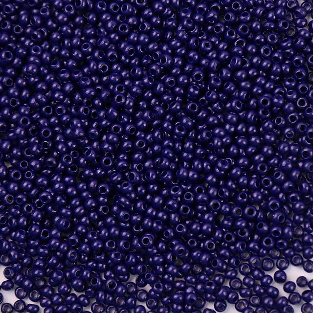 10g 720 Pieces 2mm Austria Solid Color Bead 12/0 Opaque Neon Round Beads Glass Seed Beads Handmade DIY Jewelry Bags Accessories 356 Navy