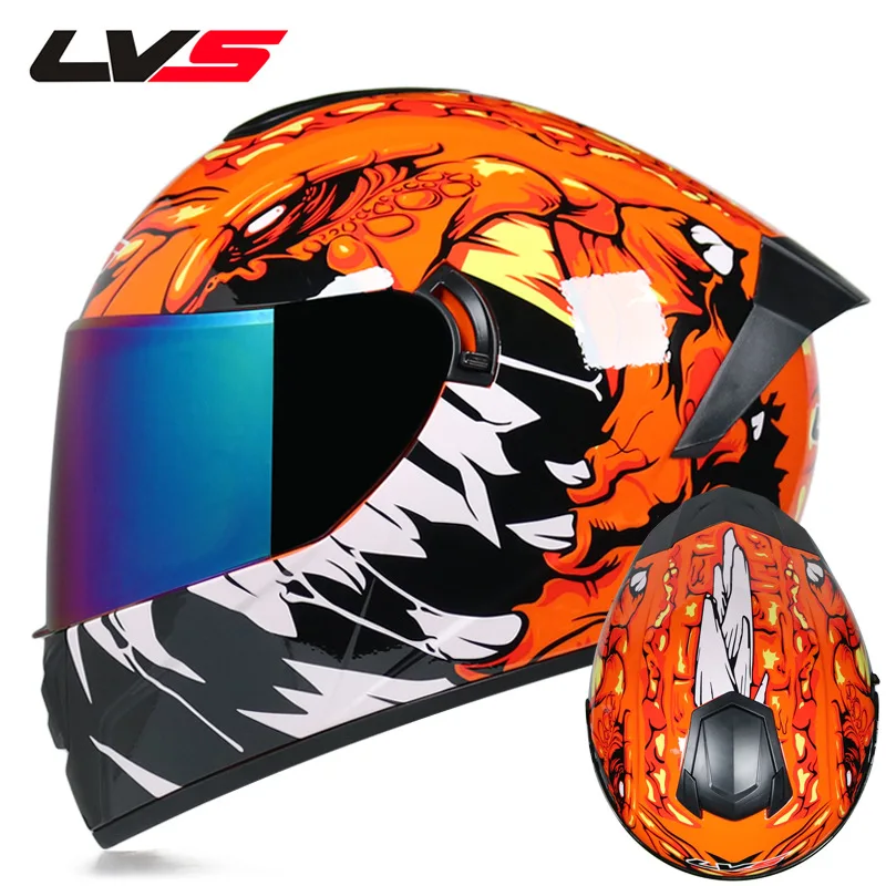 Мультяшный шлем для мотокросса, мотоциклетный шлем для внедорожников, мотоциклетный шлем Casco, мотоциклетный шлем, винтажные шлемы для мотокросса Casco - Цвет: 24