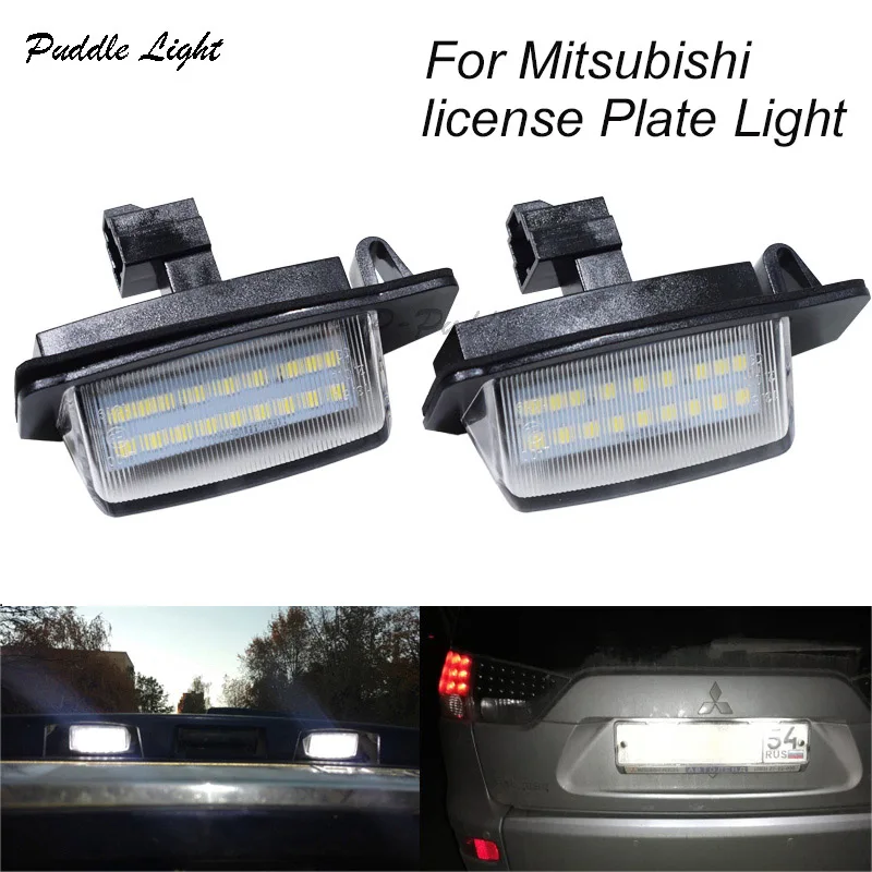 

LED Turn Signal License number Plate Light for Mitsubishi Lancer Sportback 2008 Outlander 2006(EUR / MMC-PROD) White Light