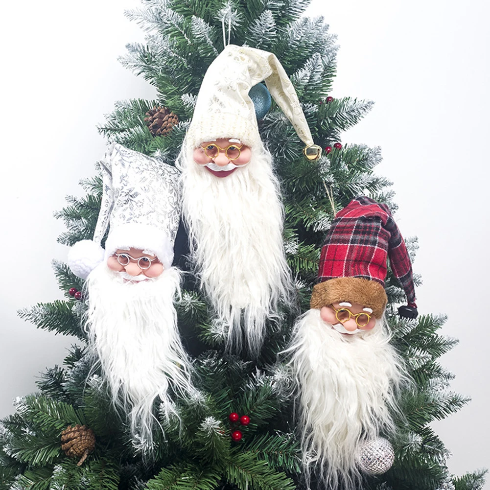 Рождественское украшение длинная борода Санта Клаус эльф Набор Винных Бутылок фестиваль Новогодний ужин вечерние рождественские