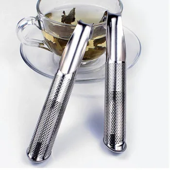 

Quevinal Hot sell Stainless Steel Pipe Design Strainer Tea Infuser Touch Feel Good Holder Tool Tea Spoon Infuser Filter