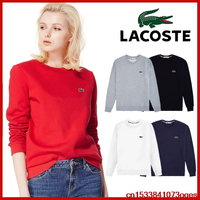 

Lacoste- High Quality New Original Brand Hoodies Women Fashion Sweatshirts 100% Cotton Women's Hoodie 2LA135