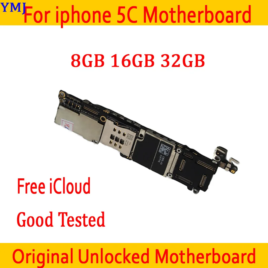 100% оригинальная разблокированная материнская плата для iphone 5C с полными чипами