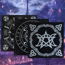 49 Cm Mysterious Blanket Prints Anti-fouling Accessories Astrology Divination Board Game Pagan Altar Pentagram Tarot Tablecloth