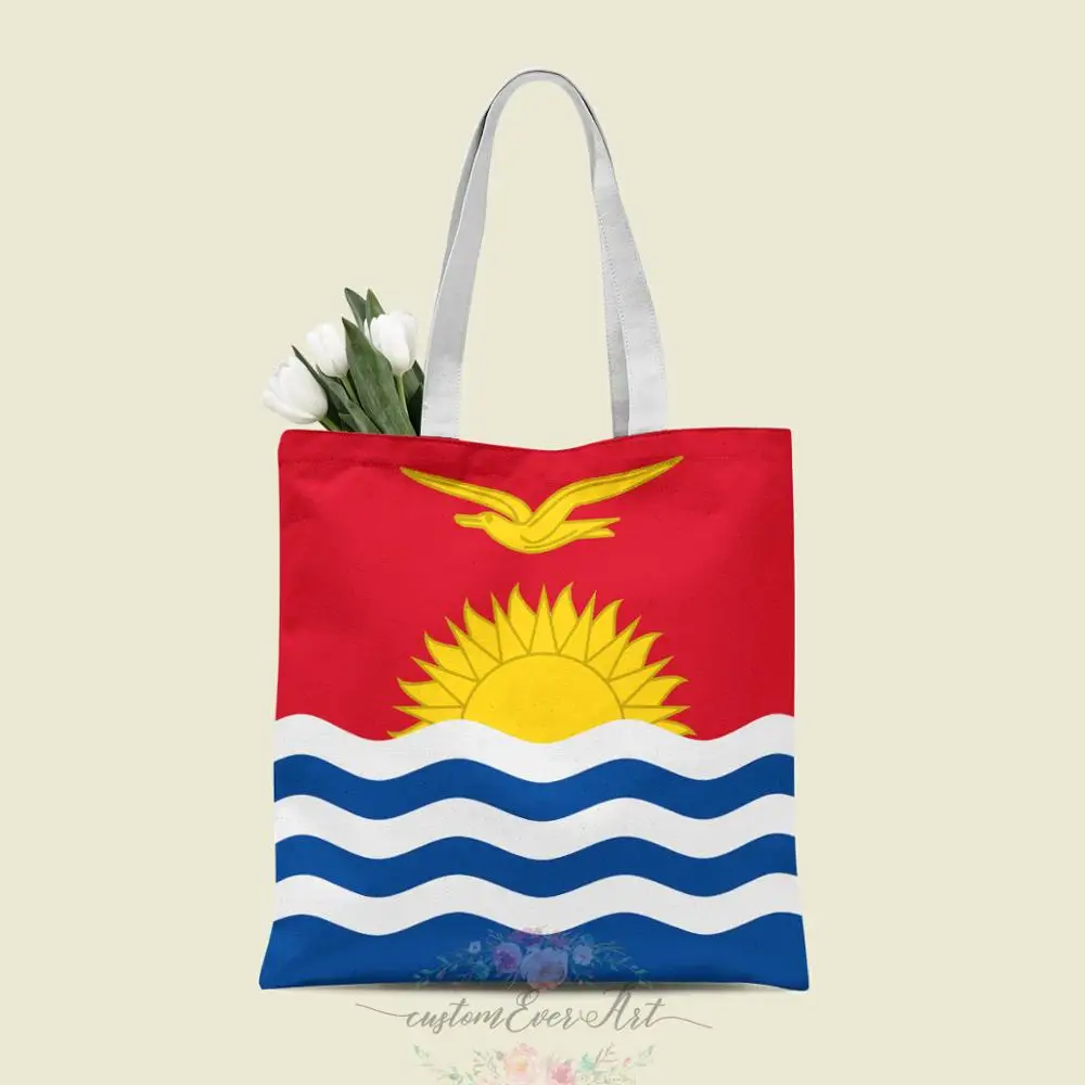 Kiribati Сумка-тоут на заказ холщовые сумки-шопперы для женщин учителя Сумки день