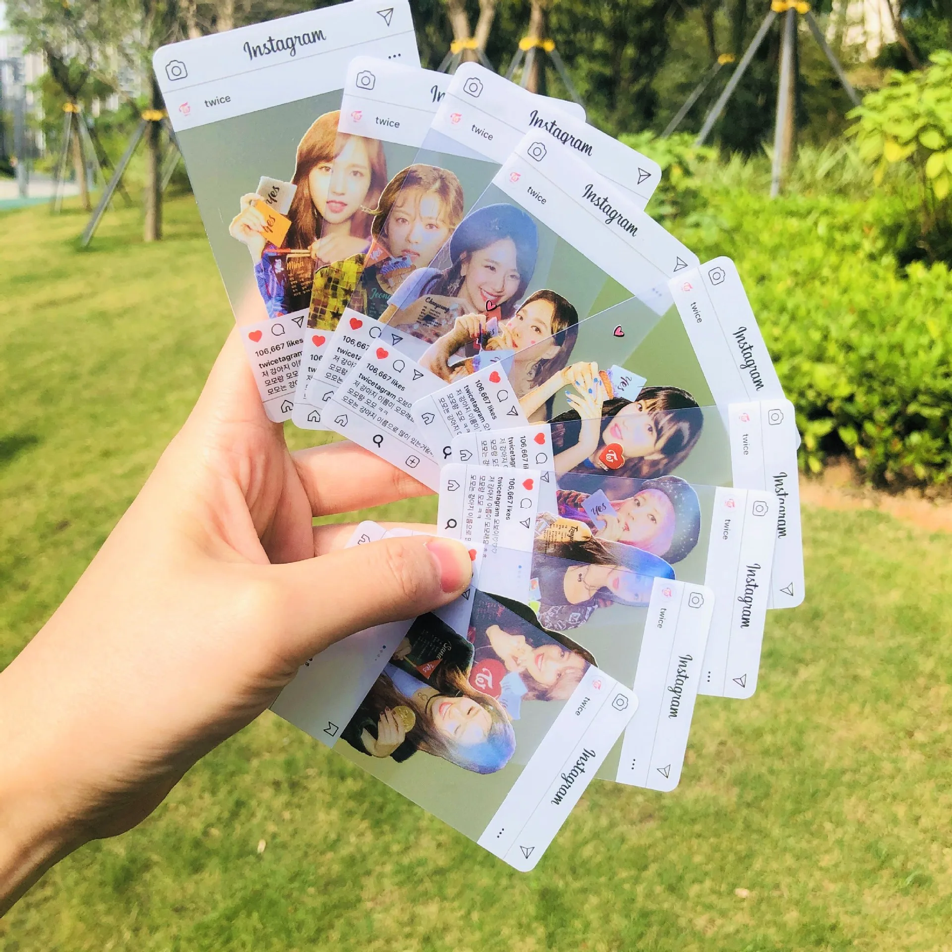 TWICE Instagram Transparent Photocards 2020