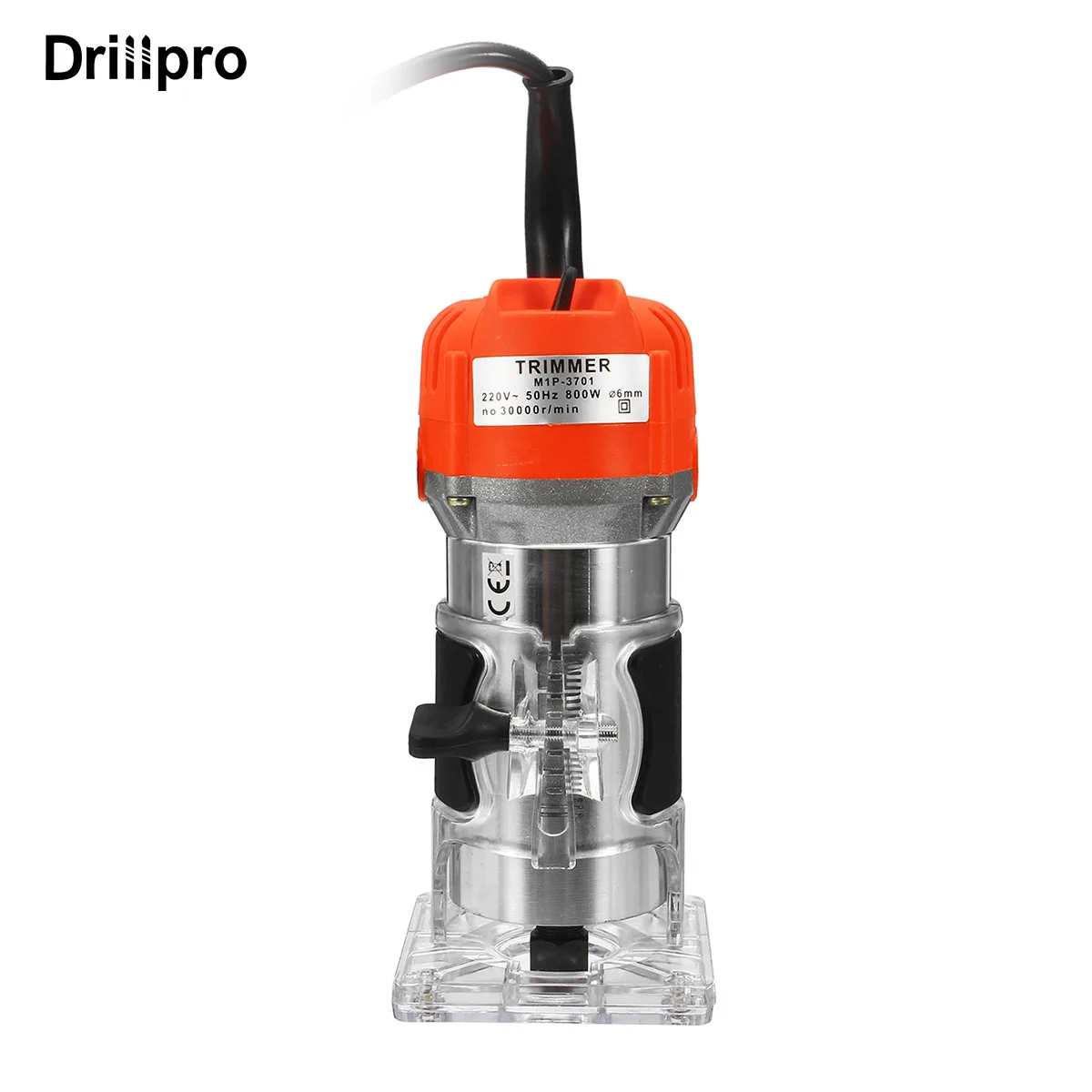 Drillpro 800w 30000r/min Woodworking Electric Trimmer 220V Slotting Trimming Machine Trimmer Milling Engraving Power Tools DIY