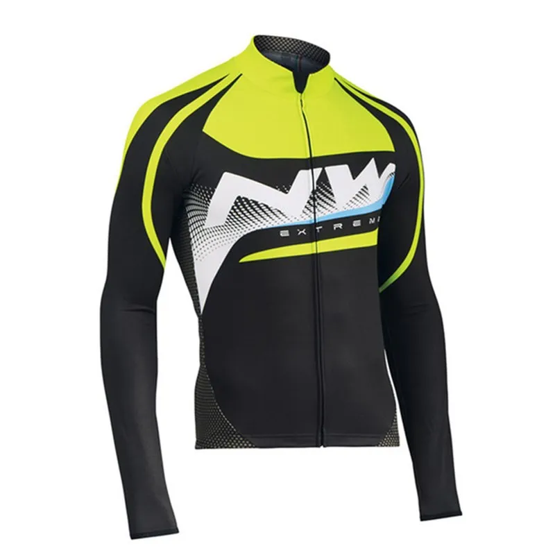 6 Northwave Мужской комплект с длинным рукавом Pro Team Bike весна/Осенняя Униформа Ropa Ciclismo дышащий костюм для горного велосипеда одежда для велоспорта - Цвет: 6