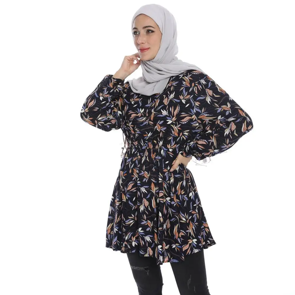 Vetement Femme Musulmane Топ Mujer длинные рубашки для мусульманских женщин Chemise Longue Femme Musulmane abaya Дубай Исламская одежда