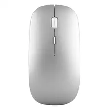 Портативная 2,4G USB Беспроводная Бесшумная мышь, оптическая перезаряжаемая для настольного ноутбука, поддержка операционной системы windows/Mac