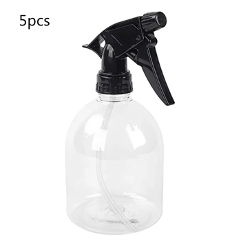 

5Pcs 250ml Clear Empty Spray Bottle with Adjustable Nozzle Refillable Cleaning Solution Container Mist Trigger Sprayer