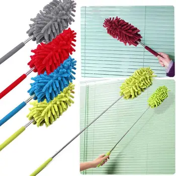 

Telescopic Duster House Cleaning Microfiber Desktop Scanner Chenille Dust Brush Duster Feather Portable Retractable Duster T1K0