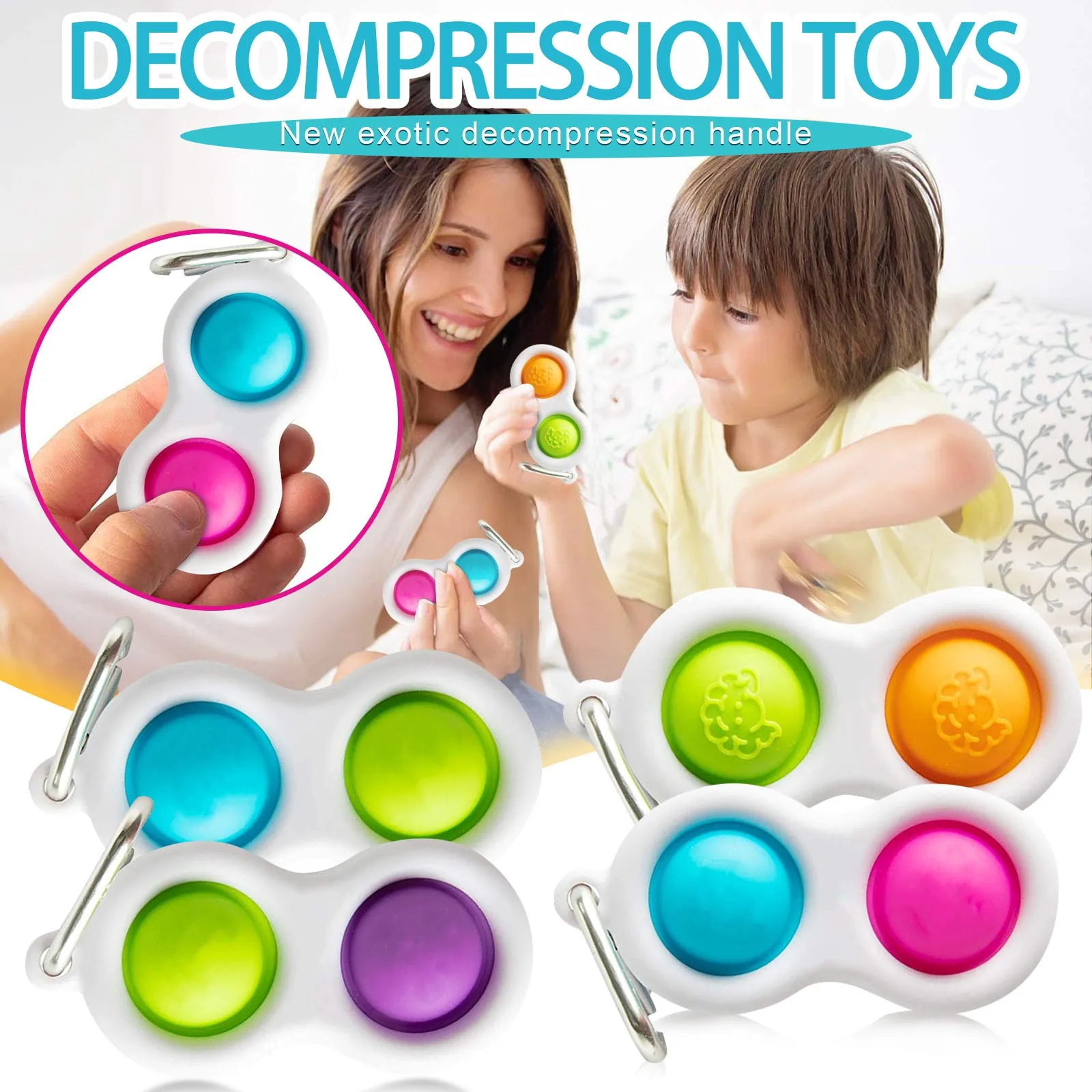Pop it Fidget Toys Children Adult Simple Dimple Toy Pressure Reliever Board Controller Decompression Gift антистресс | Игрушки и