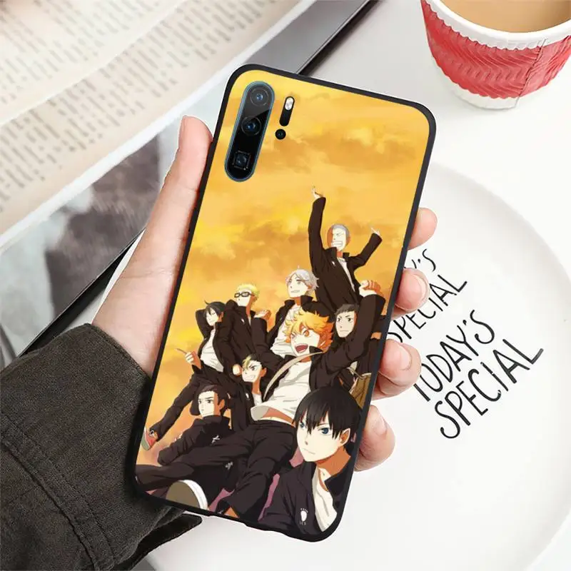 Huawei dustproof case haikyuu Anime Phone Case For Huawei P20 P30 P40 lite Pro P Smart 2019 huawei phone cover