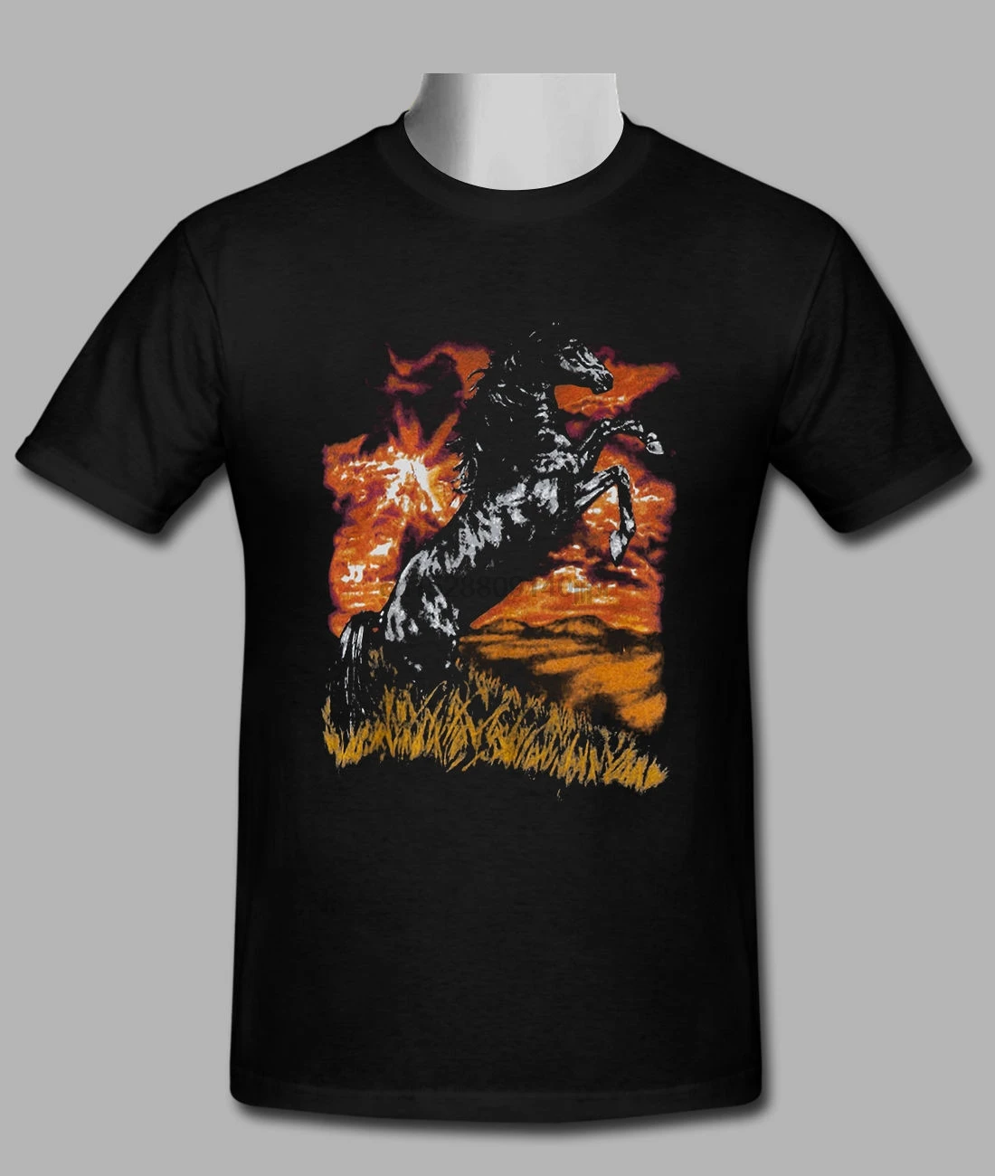 Charlie Horse Men Custom Black T-shirt Size S-3XL Summer Casual Man T Shirt Good Quality Top Tee Comical |
