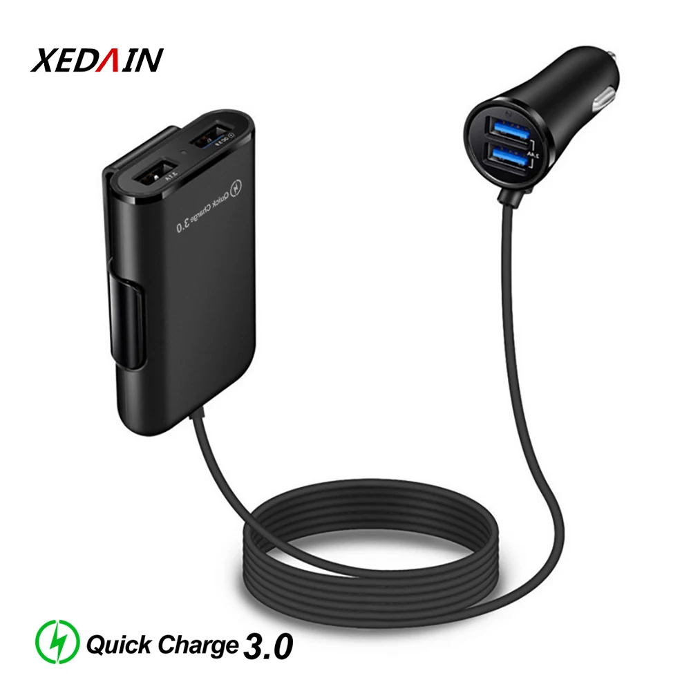 QC 3 0 автомобильное зарядное устройство быстрая зарядка быстрое переднее адаптер