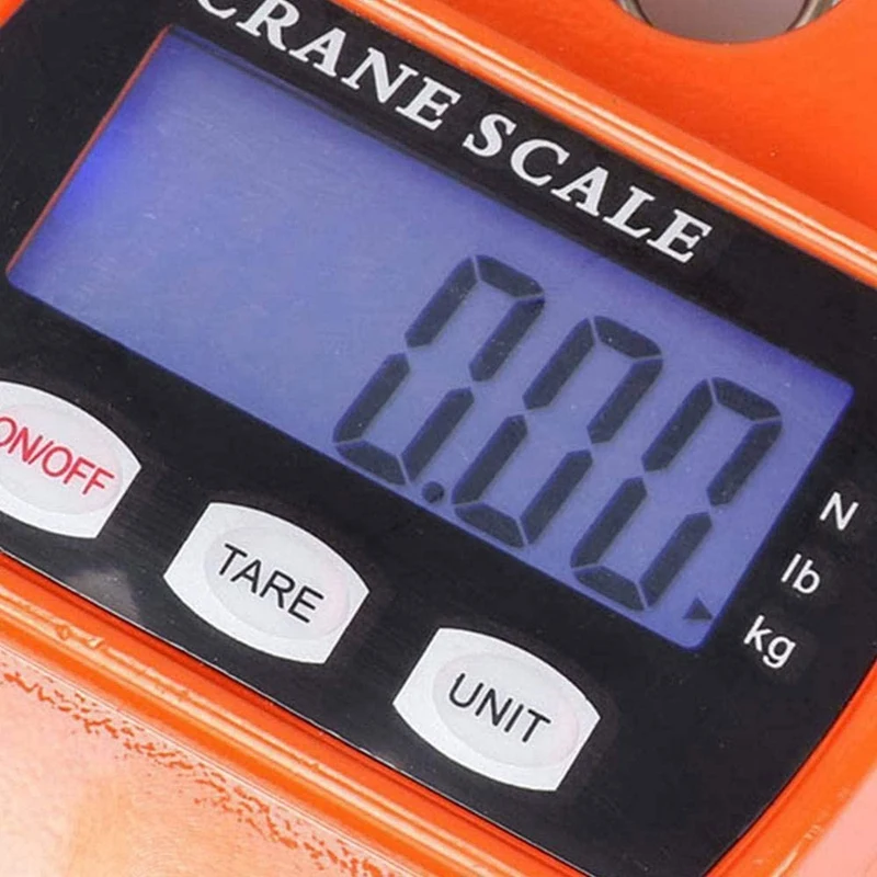 660 lb Digital Hanging Scale with Cast Aluminium Case Handheld 300 kg Mini Crane Scale with Hooks 