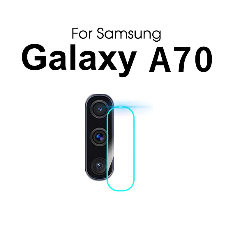 A70 Для samsung Galaxy S10 S10e S9 Plus Note 10 8 9 задняя камера объектив полное покрытие закаленное стекло Защита экрана для A30 A40 A50 A70 - Цвет: A70