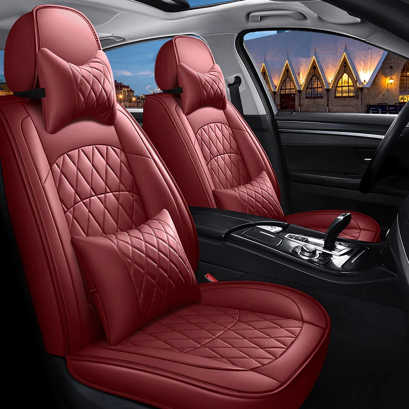 Luxus Leder Auto Kissen sitzbezüge Vorne ODER Hinten Komplette Universal  für Benz z EINE B C D S Vito viano Sprinter Maybach CLA - AliExpress