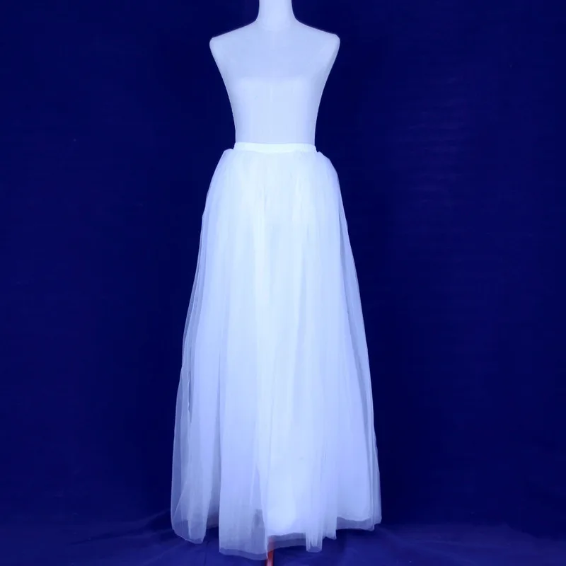 Vestidos Saias Femininas длинные фатиновые юбки макси юбка Эластичная лента нескольких