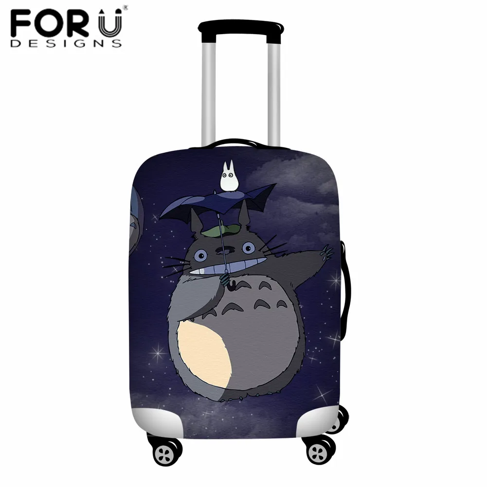 FORUDESIGNS аниме Мой сосед Тоторо принт багаж защитный чехол для 18-32 дюймов чемодан пылезащитный эластичный чехол туристические аксессуары - Цвет: XM2646M