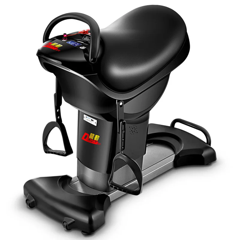 Black Coffee Cushion 300W Electric Horse Riding Machine